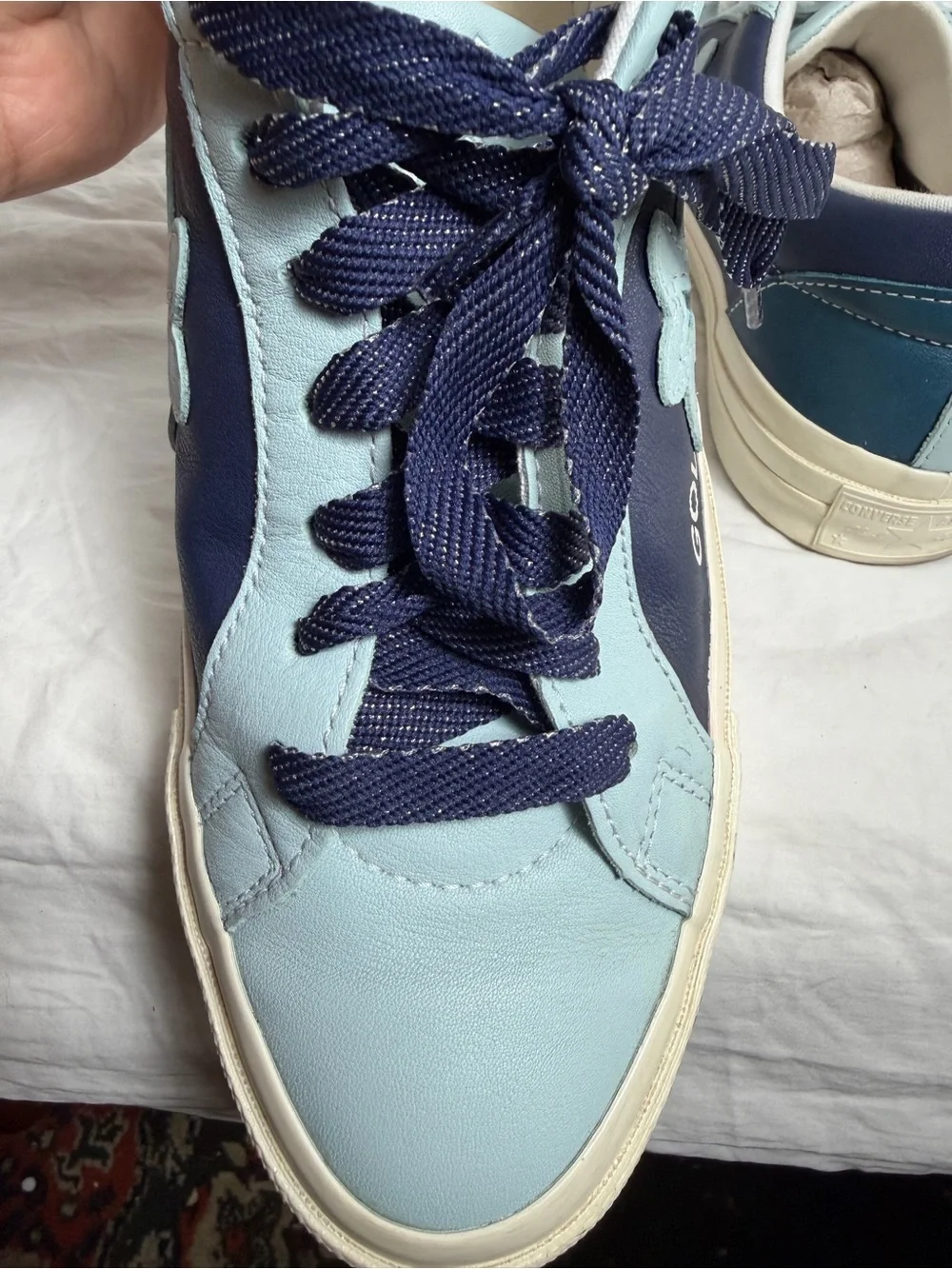 Golf Le Fleur Kids Navy and Light Blue Low-Top Sneakers